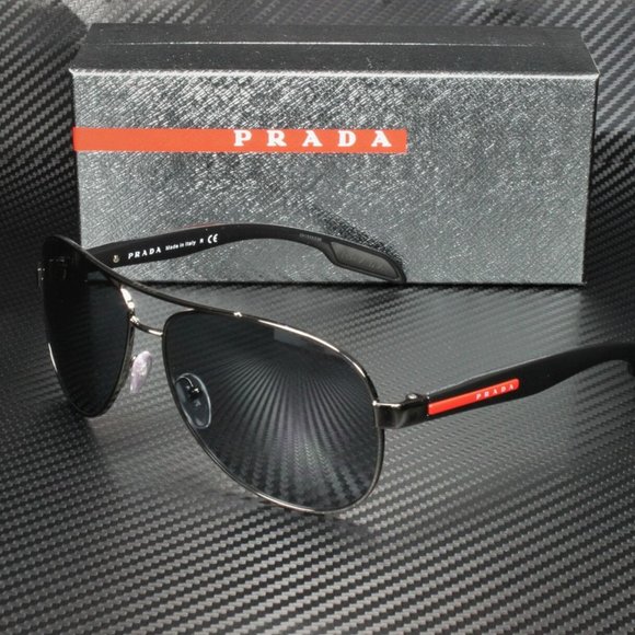 Prada Men's Black and Grey Sunglasses! - Picture 1 of 4